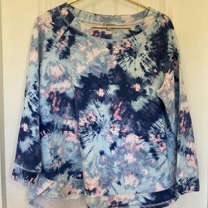 Talbots Blue Tie-Dye Sweatshirt, Women’s 1X – Long Sleeve